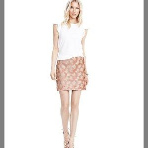 Banana Republic Blush Sequin Miniskirt